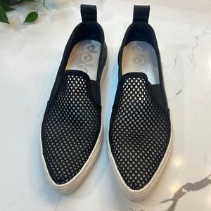 Dolce Vita Geoff Slip-on Black Mesh Sneakers, 6.5